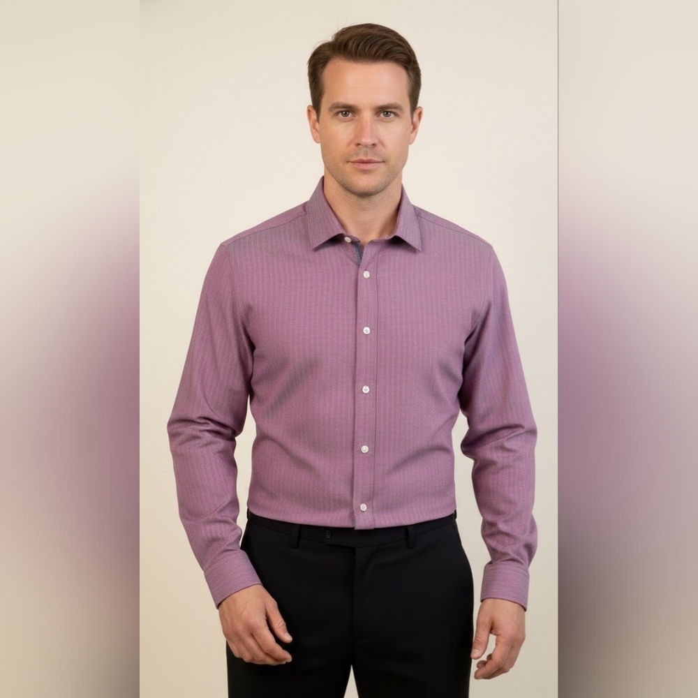 TOMMY HILFIGER MEN THFLEX ATHLETIC FIT SHIRT